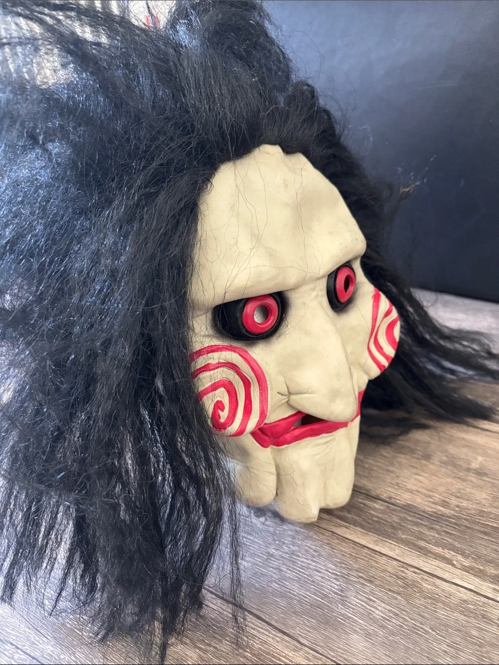 Kids Evil Puppet Mask Halloween Costume - White, Black & Red